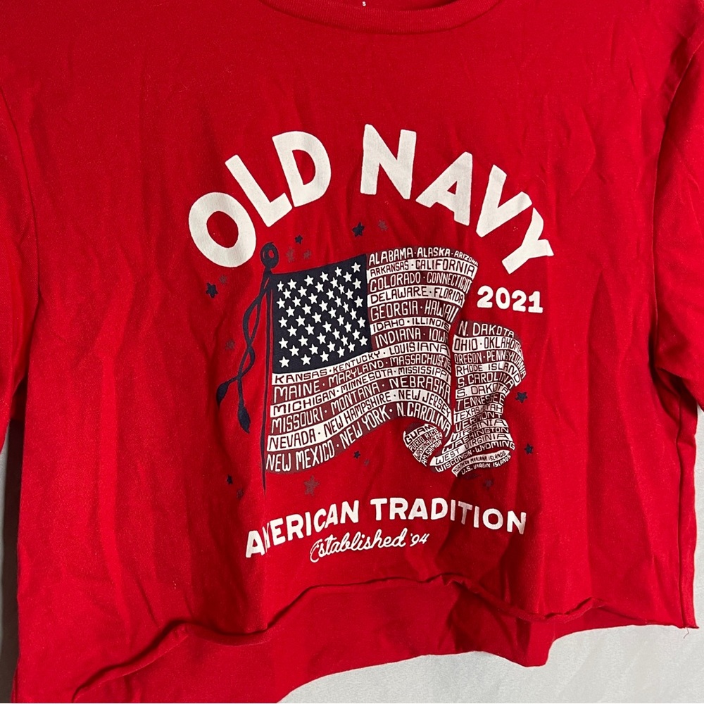 Old Navy 4th of July Crop Top - Picture 3 of 7